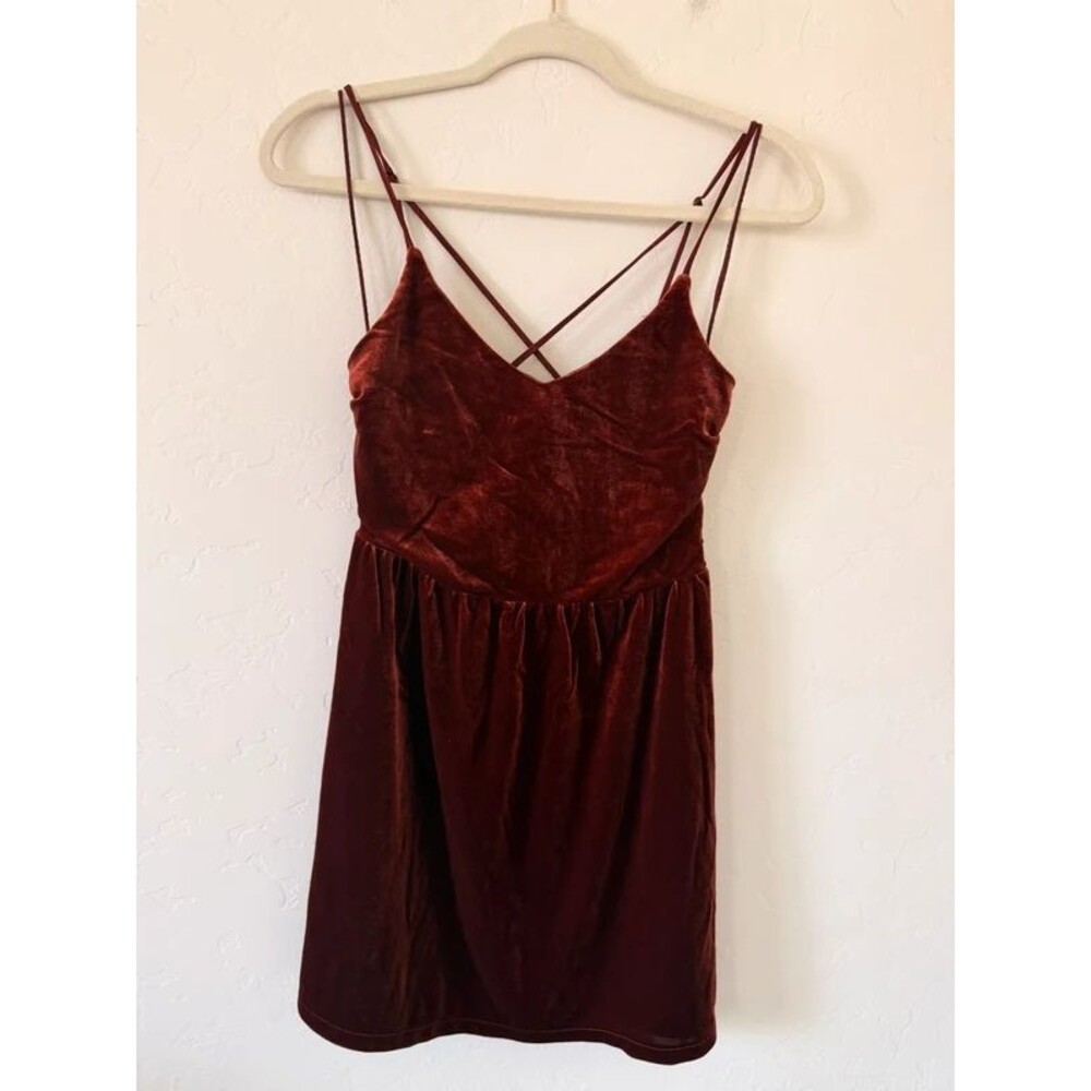 Aeropostale Velvet Rust Dress Size M